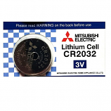 Mitsubishi CR2032 Lithium Cell Button Battery (1 Piece)